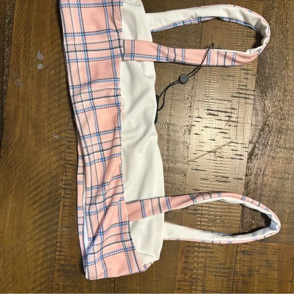 Wildfox Pink and Blue Plaid Top - Picture 2 of 3